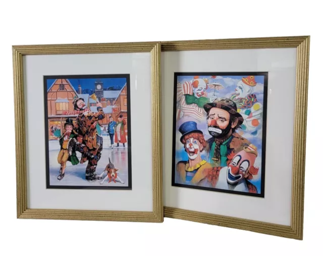 2 Emmett Kelly Circus Collection Framed Prints