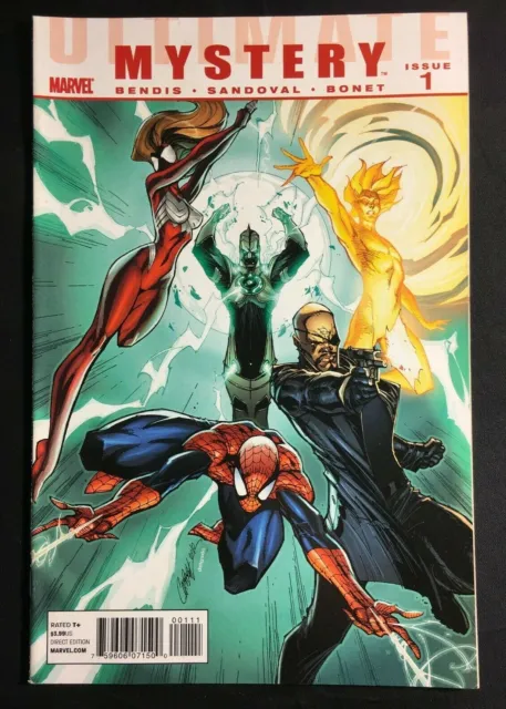 Ultimate Mystery 1 J Scott Campbell Spider Man Woman Captain Marvel Ms Nova
