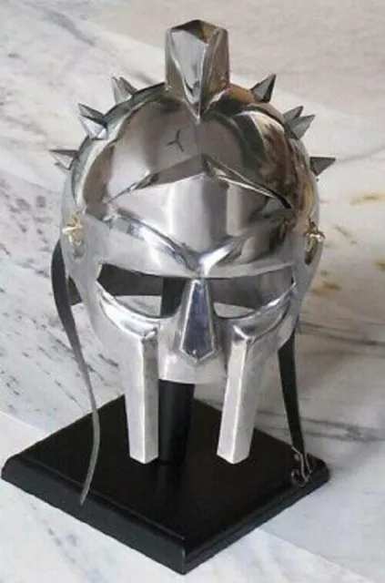 Casco Gladiatore Massimo Medievale Romano Greco Armatura spartana Regalo...