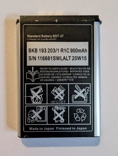 Akku für Sony Ericsson BST-37 K750i W810i W800i K610i W350i