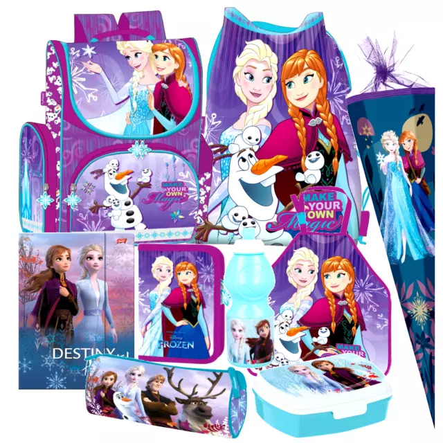 Disney Frozen Eiskönigin 9er Set SCHULRANZEN RANZEN TORNISTER Schultüte 85 cm