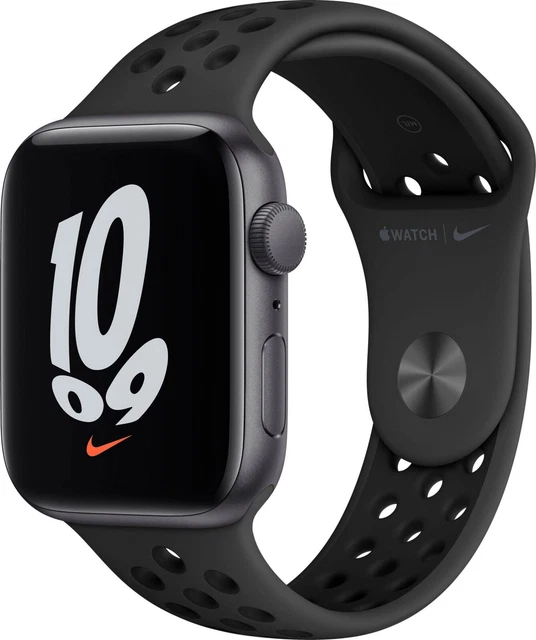 APPLE Watch Nike SE 2021 GPS 44 mm Aluminium Sportband schwarz MKQ83FD/A B-WARE