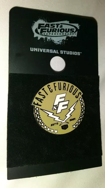 Universal Studios Theme Park Fast & Furious Collectible Pin Authentic Rare