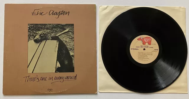 33 LP vinyl record, eric clapton, theres one in every crowd, 1975 rso, g/vg