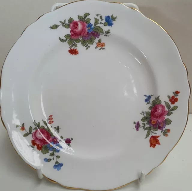Crown Staffordshire Floral Bouquet Pattern Side Plate c1930s-56 Made in England