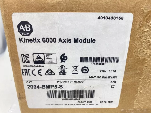 NEW Allen-Bradley 2094-BMP5-S AB Kinetix 6000 Axis Module Servo Drive