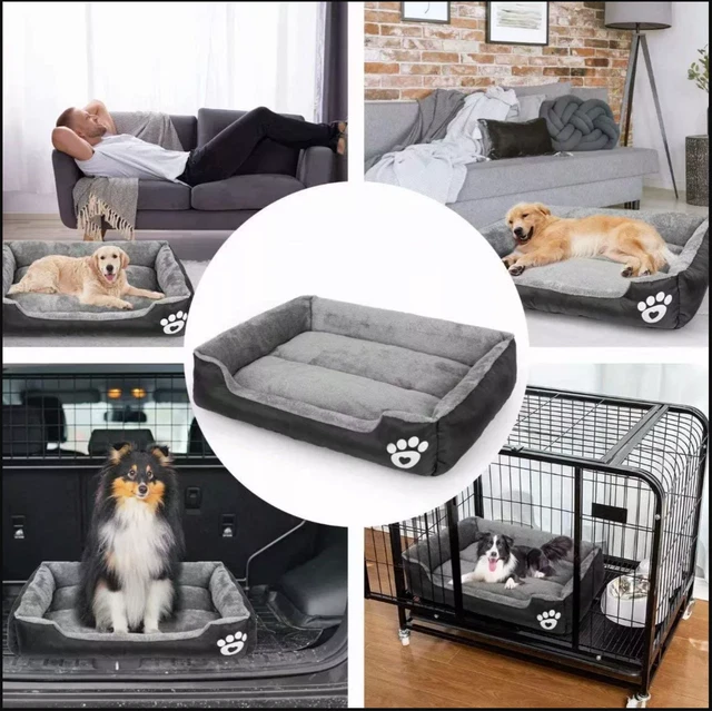 Dog Bed For Small Medium Large Pets Cat Puppy Bed Washable Soft Comfy Calming 2