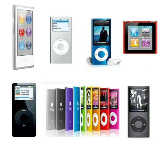 Apple iPod Nano 1st 2nd 3rd 4th 5th 6th Gen All colors -Replaced New Battery Lot