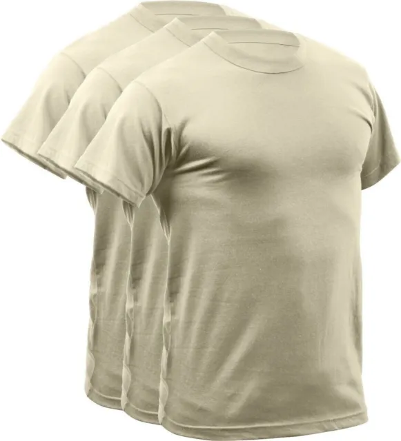 3 Stück US Army Crew Neck Short Sleeve Military shirt tshirt Acu Ucp tan Sand