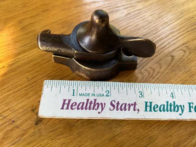 Large 2 3/4" Antique Cast Brass Window Sash Latch, Free S/H