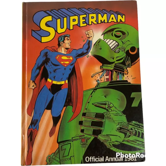 Superman Official Annual 1981 Hardcover Book DC Comics Collectable READ BELOW