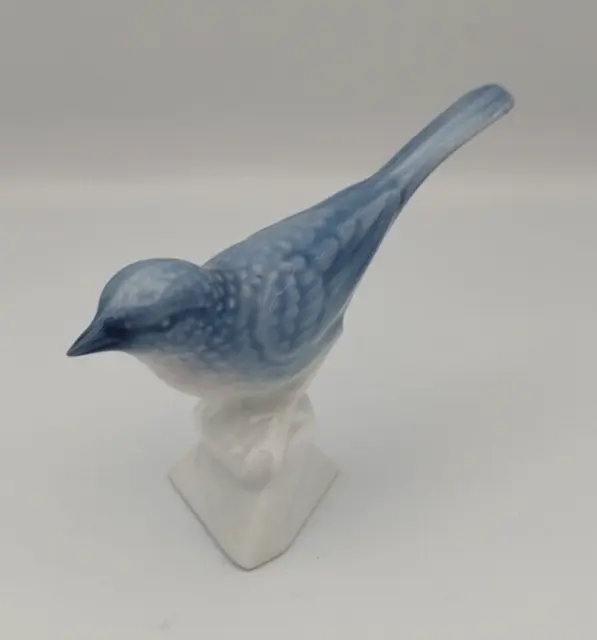 VTG Gerold Porzellan Bavaria West Germany Porcelain Blue Bird  Figurine Stamped