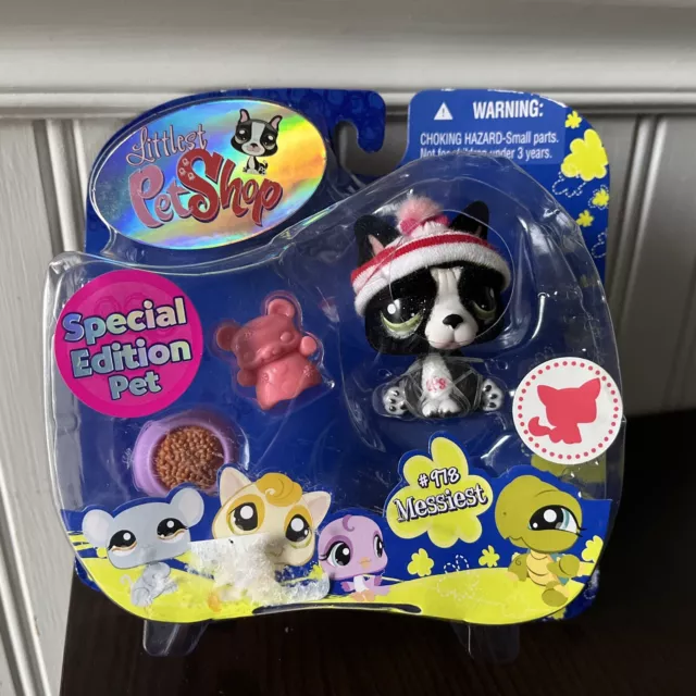 Littlest Pet Shop Spec Ed Fuzzy FRENCH BULLDOG #978 Rare Retired NIB Damaged Box Littlest Pet Shop Spec Ed Fuzzy FRENCH BULLDOG #978 Rare Retired NIB Damaged Box