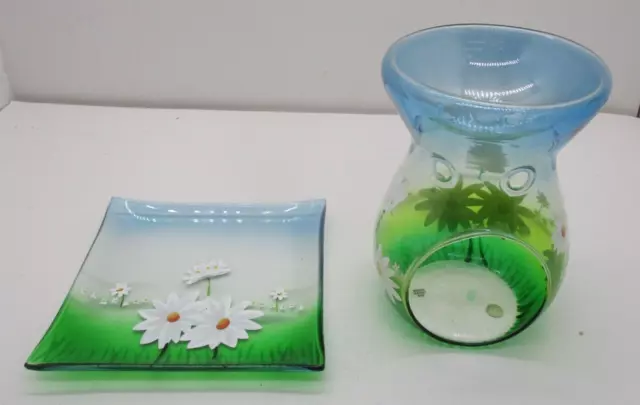 Yankee Candle 2012 Daisy Soap Dish & Wax Melt Oil Burner Thing