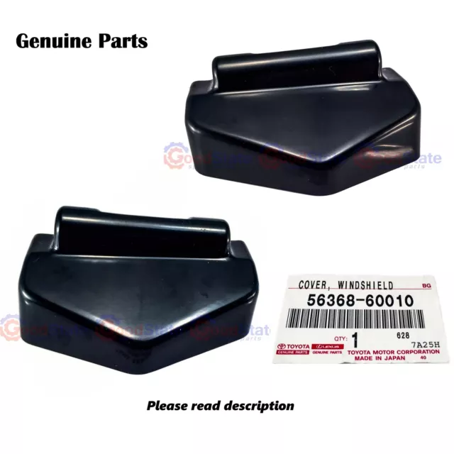 GENUINE Toyota LandCruiser 70 75 series Ute Folding Windscreen Hinge Cover Set