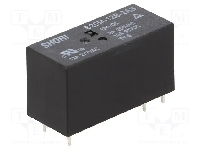 1 piece, Relay: electromagnetic S20M-12B-2AS /E2UK