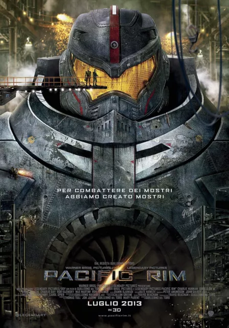 Pacific Rim Poster Scifi Guillermo Del Toro Charlie Hunnam Idris Elba