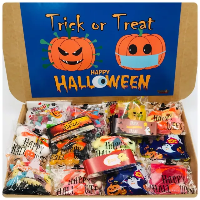 Halloween Sweets Pick N Mix Candy Packets Gift Box Hamper Scary New