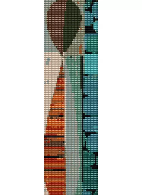 Patrón de telar de cuentas de pulsera abstracto de 4 puños de Karen Zumbrun