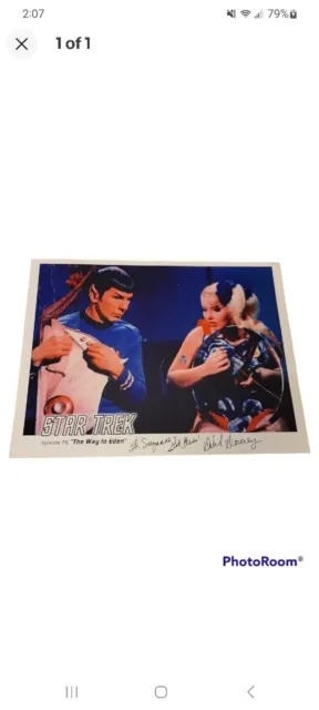 Deborah Downey Star Trek Hand Signed Autographed 8 1/2" X 11" photo