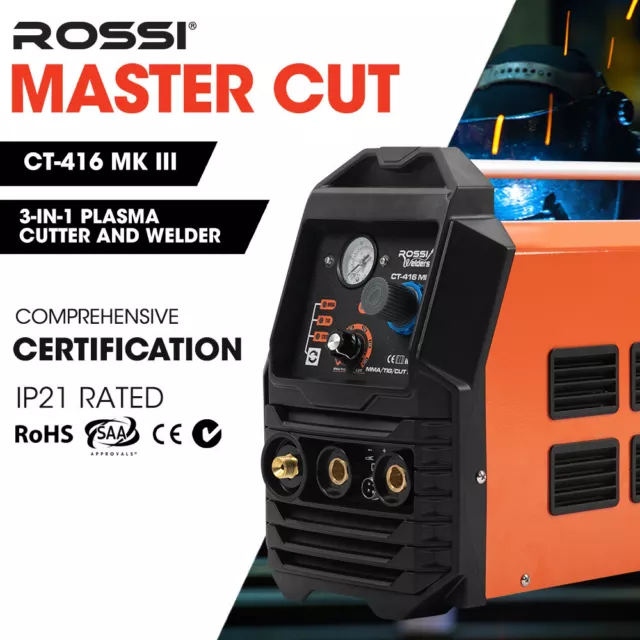 ROSSI CT-416 Plasma Cutter Portable Inverter Welder MMA/TIG Welding Machine