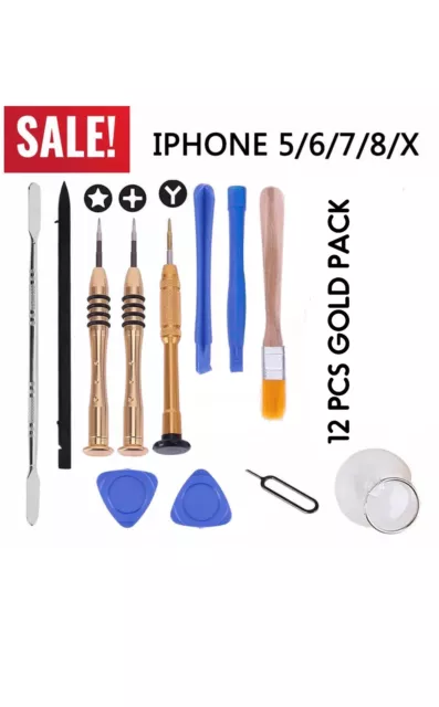 Mobile Cell Phone Screen Open Fix Repair Tool Kit Screwdriver Set for iPhone 8 7