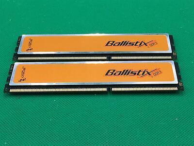 Crucial Ballistix 1600MHz DDR3 4GB (2x2GB) CL8 BL12864BA1608.8SFB, Used, Testé