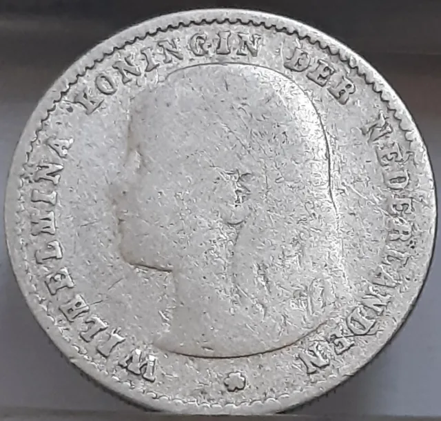 Netherlands 10 Cents 1897 KM#116 Silver Queen Wilhelmina (3828)