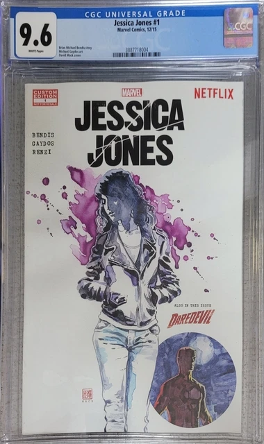 Jessica Jones #1 Netflix Custom Edition Mack Variant CGC 9.6