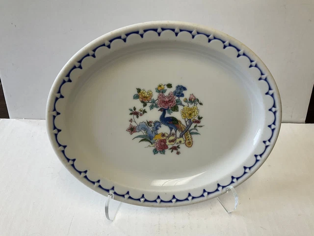 CMStP&P Milwaukee Road Railroad Dining Car China Peacock 7" Oval Plate
