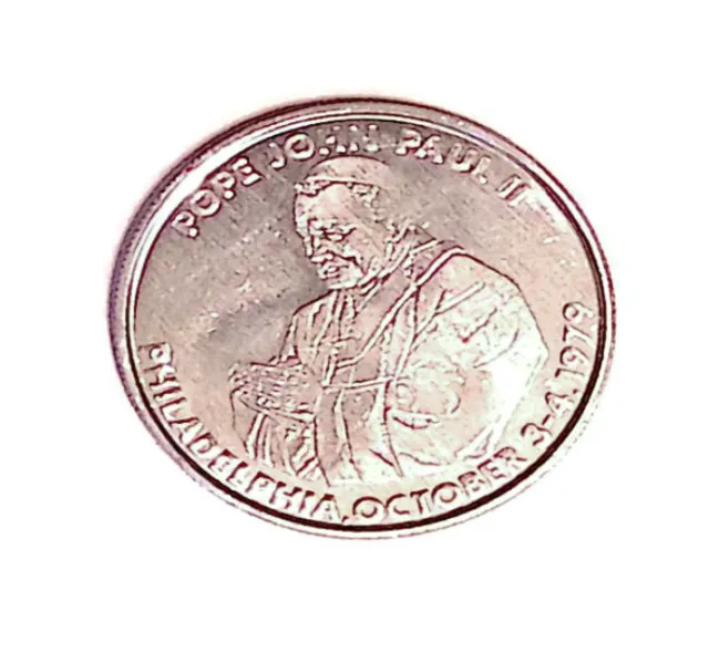 Pope John Paul II Coin Token Medal Philadelphia 1979 John Cardinal Krol