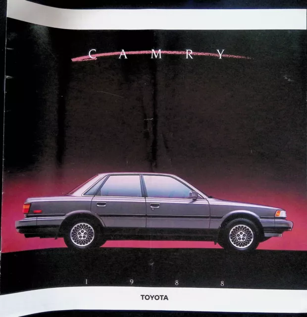 1988 Toyota Camry Original Car Auto Dealer Brochure