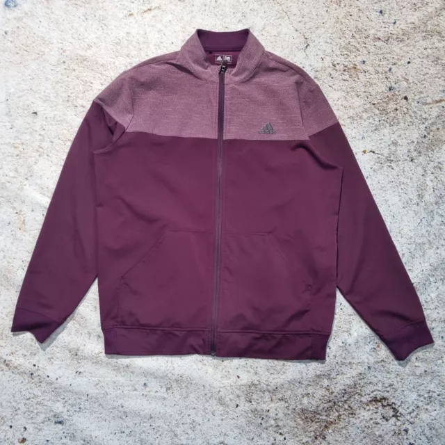 Adidas Golf Track Jacket Purple Size L