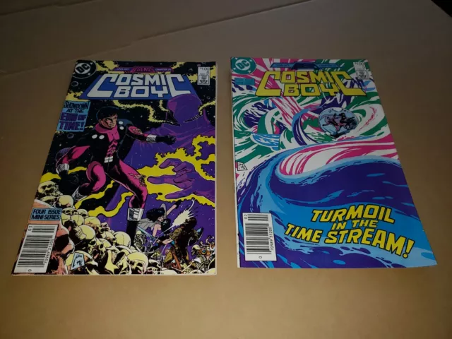 Cosmic Boy #3 #4 1987 F+ Canadian  Newsstand Variants!! Plus  #1 #2 1986 Vf/Nm-