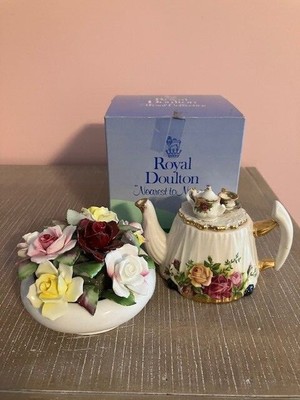 Royal Doulton Tea Cup and Rose Bowl