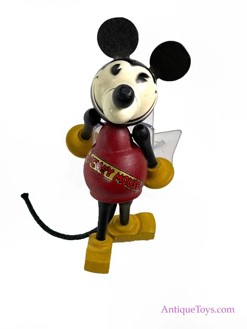 Halsam Products Co. Wooden RARE Walt Disney's Mickey Mouse Jointed Doll
