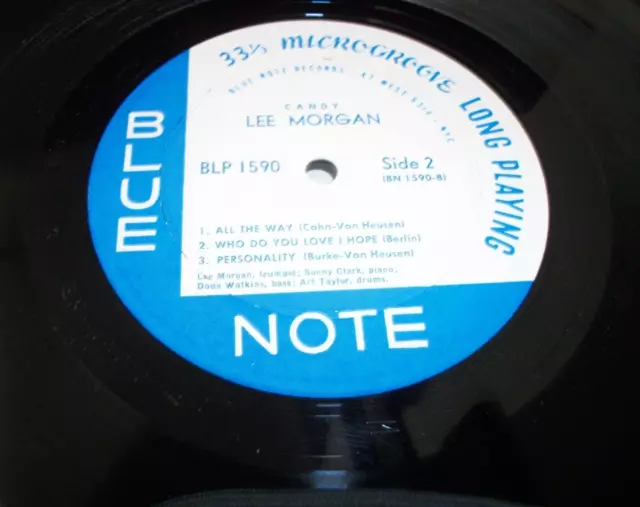 LEE MORGAN  Candy 1958 NY BLUE NOTE  RECORDS  MONO 1590 EX. LP 3