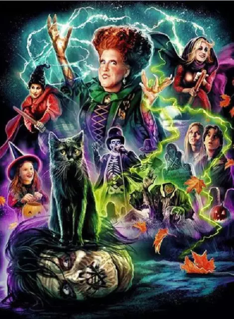 Hocus Pocus Collection Classic 5D Full Diamond Painting Kits DIY Decor Gifts