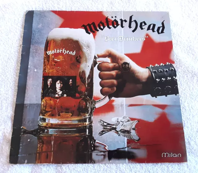 Motorhead ‎– Beer Drinkers - 12" LP Vinyl Record, , French 1982 EX