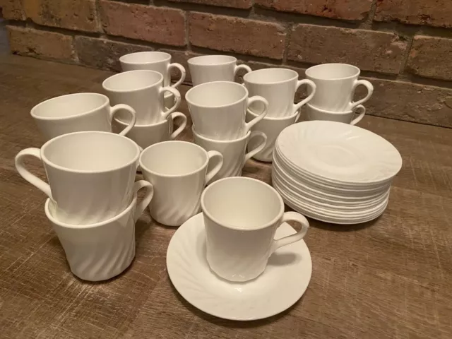 Set of 18 Corning Ware Corelle ENHANCEMENTS Cups and Saucers