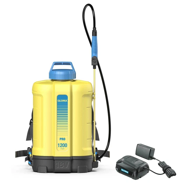 GLORIA Akku Drucksprühgerät Pro 1200 lion 18V 2,5Ah Gartenspritze Unkrautspritze