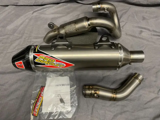 Pro Circuit Ti6 Pro Exhaust System KTM 250 SXF XCF 15 1/2, 16 17 clearance Mx Ti