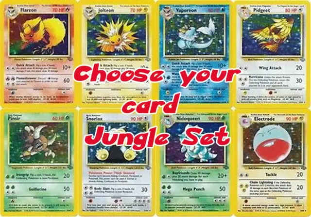 Complete Your Set - Pokemon Jungle Set Unlimited Cards WOTC 1999 - Pick a Card