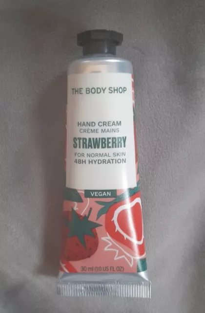 The Body Shop "Strawberry " Erdbeere Hand Cream Handcreme 30ml Neu!