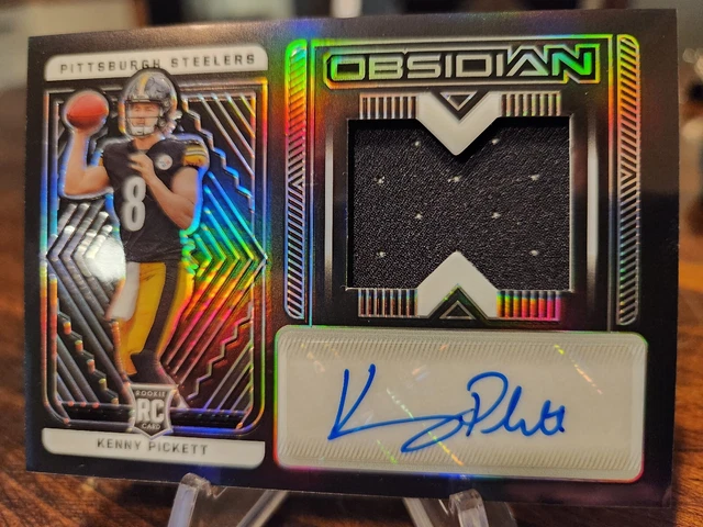 📈📈2022 Obsidian Kenny Pickett RC ROOKIE PATCH AUTO RPA /175 ~ Steelers📈📈