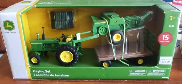 John Deere Haying Set Die Cast Tractor