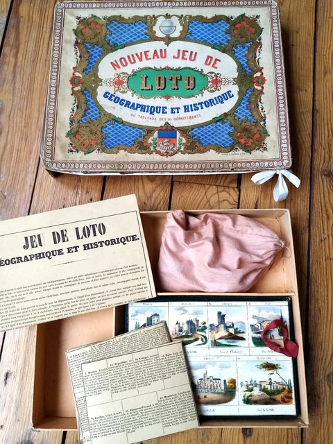 JEU ANCIEN LOTO Comique M.D. MAUCLAIR DACIER XIX ème