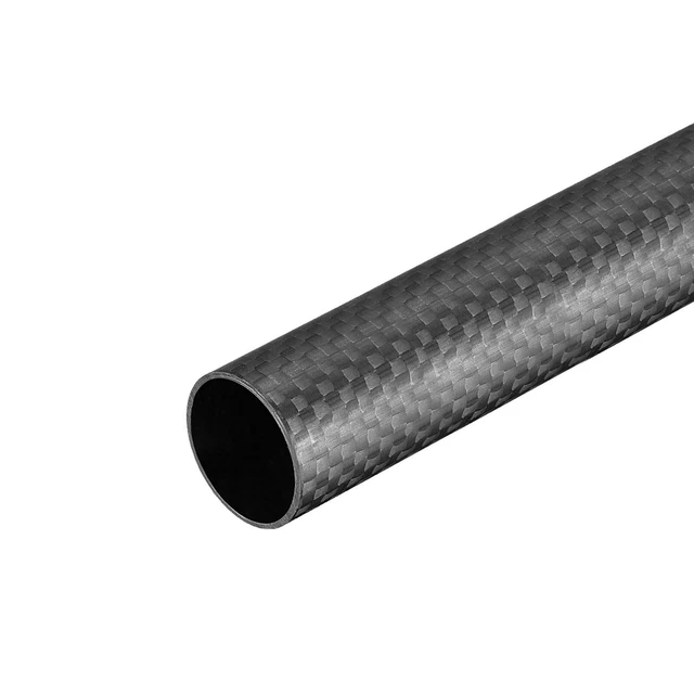 Carbono Fibra Redondo Tubo 20mmx18mmx500mm 3K Rollo Envuelto Mate Superficie