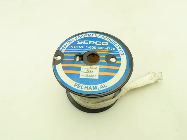 Sepco 2210 Gasket Tape 1/8x 1" Filament Tape Single Jacketed Pump Gasket 10'