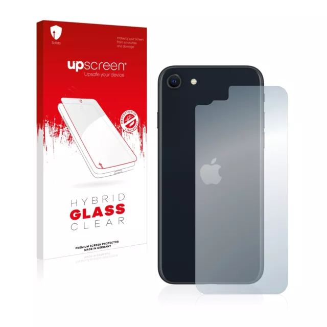upscreen Glas Panzerfolie für Apple iPhone SE 3 2022 (Rückseite) Schutz Glas